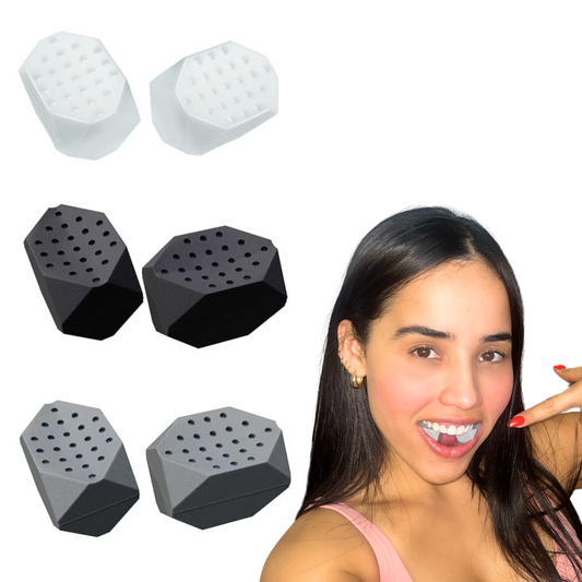 Jawline Exerciser for Men & Women – 3 Resistance Levels (6pcs) Silicone Jaw Exerciser Tablets for Beginner, Intermediate & Advance Users – Face shaper for Jawline and Chin Reducer set.