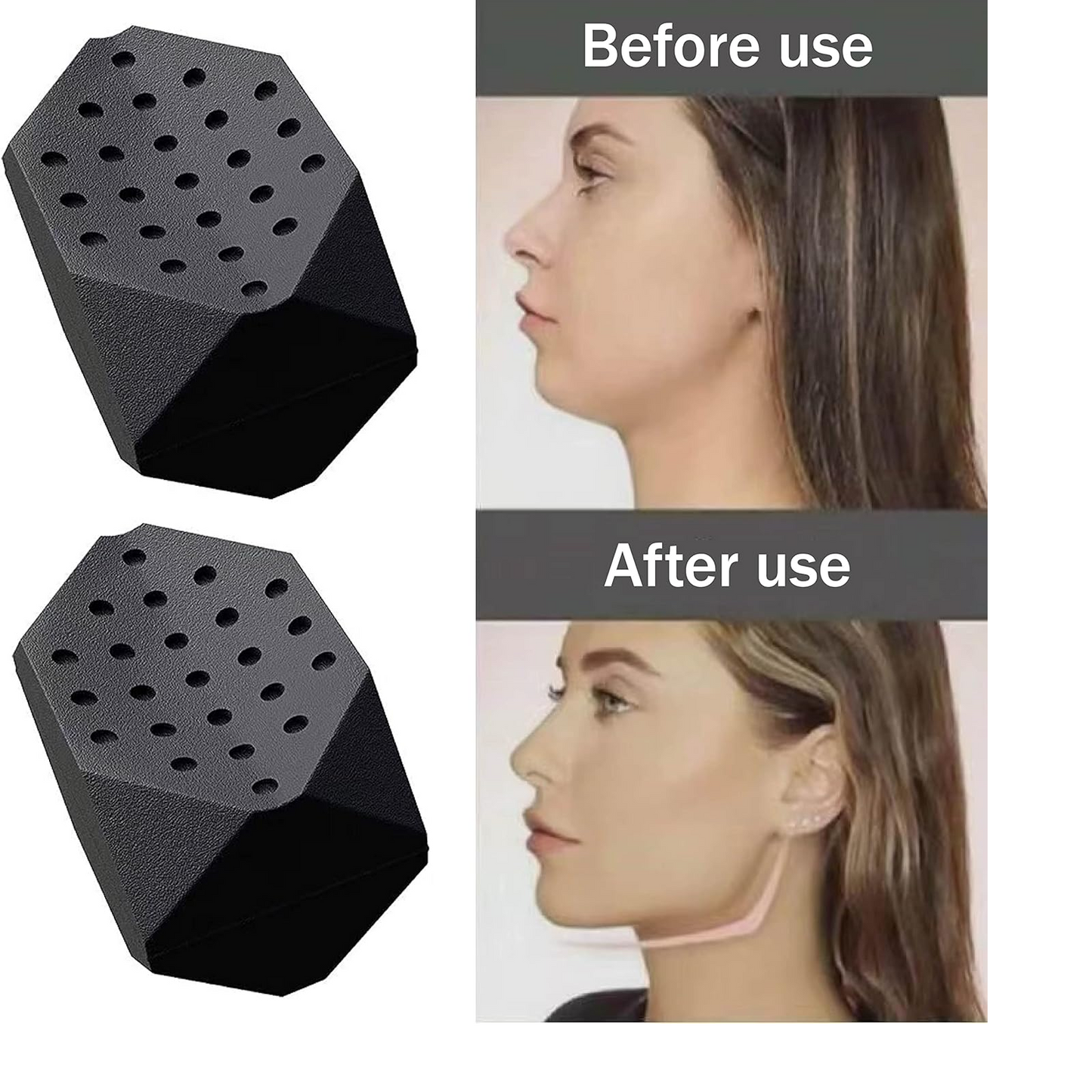 Jawline Exerciser for Men & Women – 3 Resistance Levels (6pcs) Silicone Jaw Exerciser Tablets for Beginner, Intermediate & Advance Users – Face shaper for Jawline and Chin Reducer set.