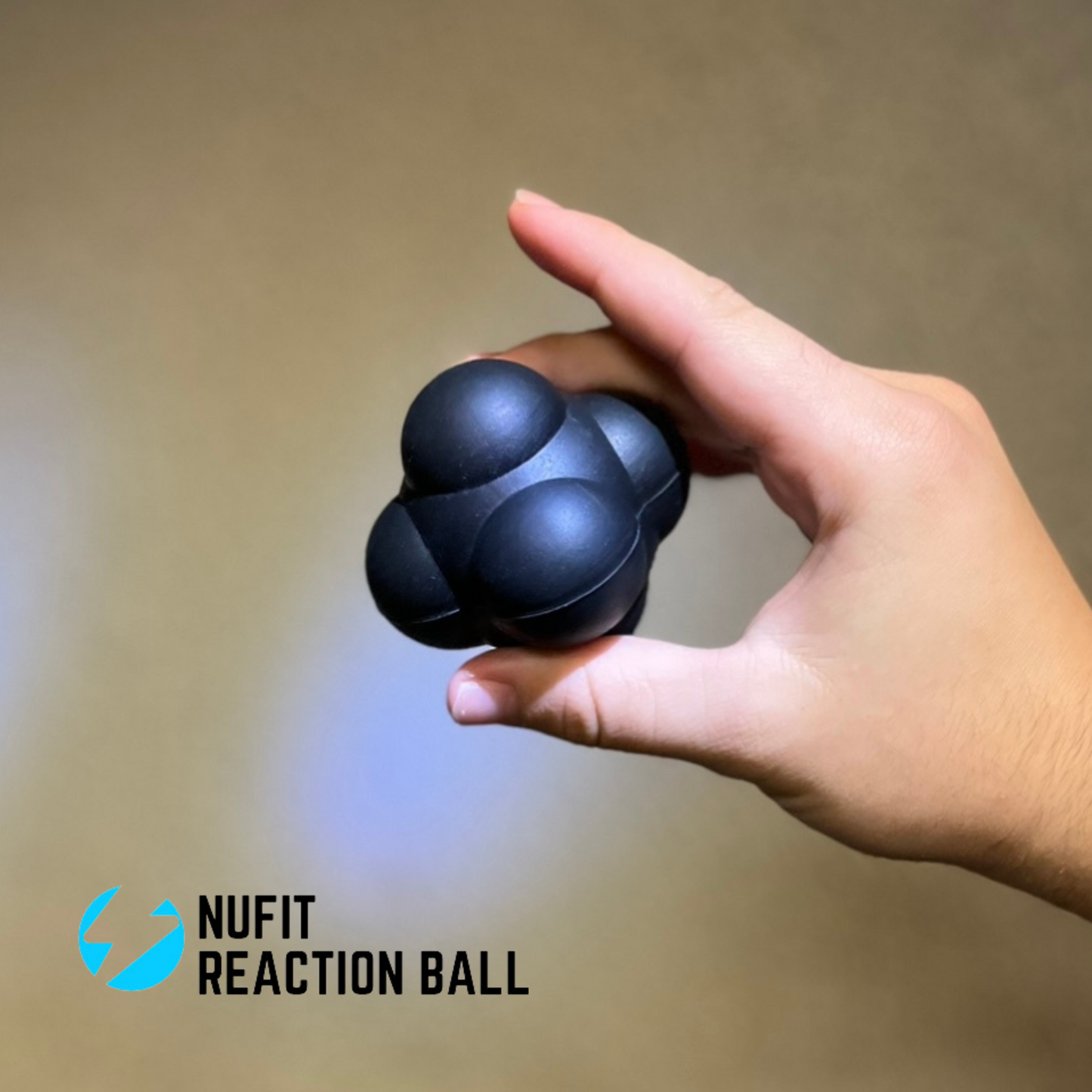 NuFit Sports Reaction Speed and Agility Training Ball - Baseball, Soccer, Volleyball, Basketball, and Tennis Reflex Trainer Equipment One Size