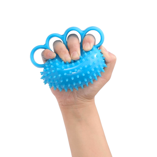 Hand Grip Strengthener & Finger Therapy Exercise Ball - Massage Equipment for Stress Relief, Flexibility, Stroke Recovery, Arthritis, Anxiety, Physical Therapy, and Muscle Massage for Athletes, Musicians, Elderly, and Yoga Enthusiasts.