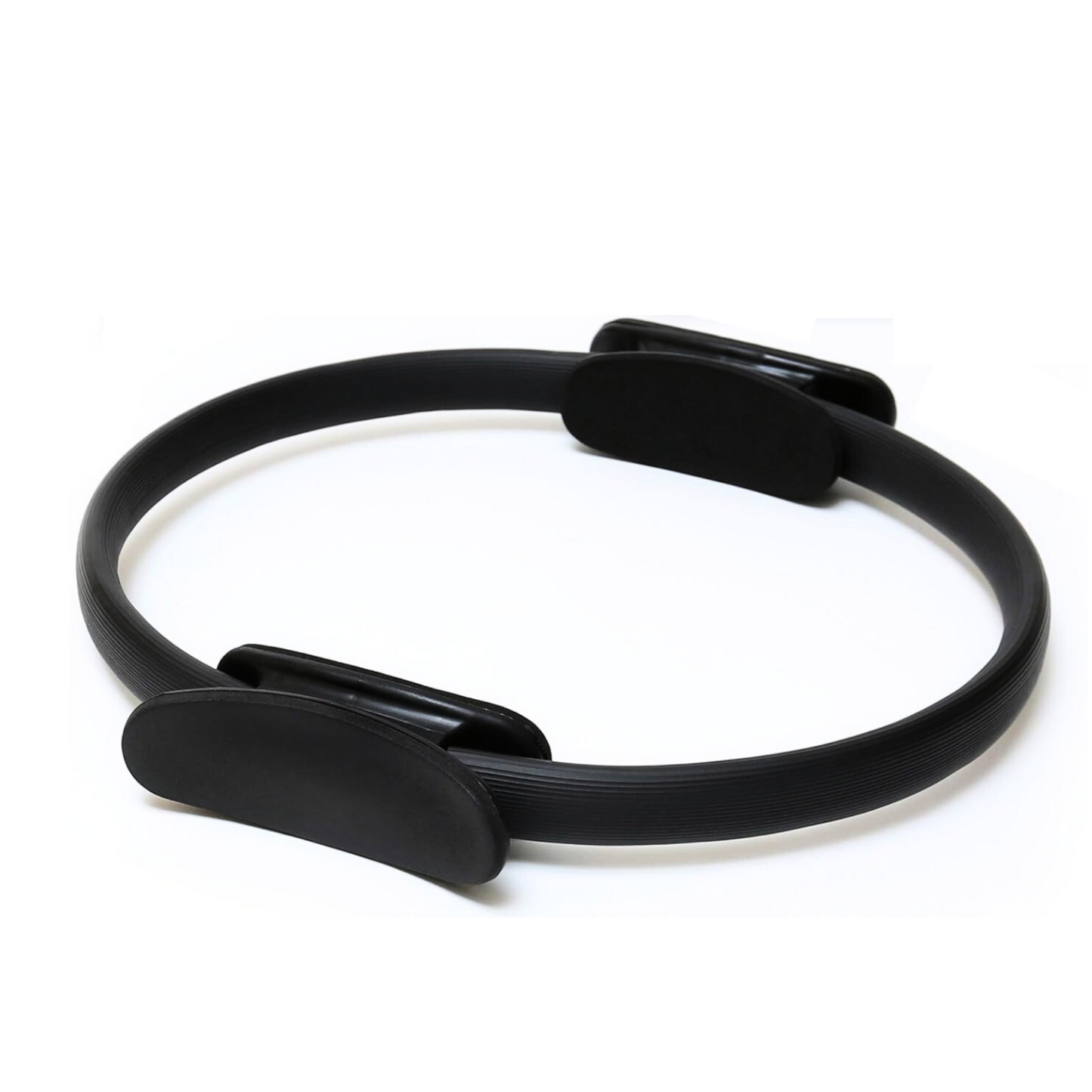 NuFit Pilates Ring Fitness Circle, Best Home Workout Equipment for Thigh/Legs, Arms and Core, Pilates Reformer Ring for Men and Women, 15” Black Ring Master